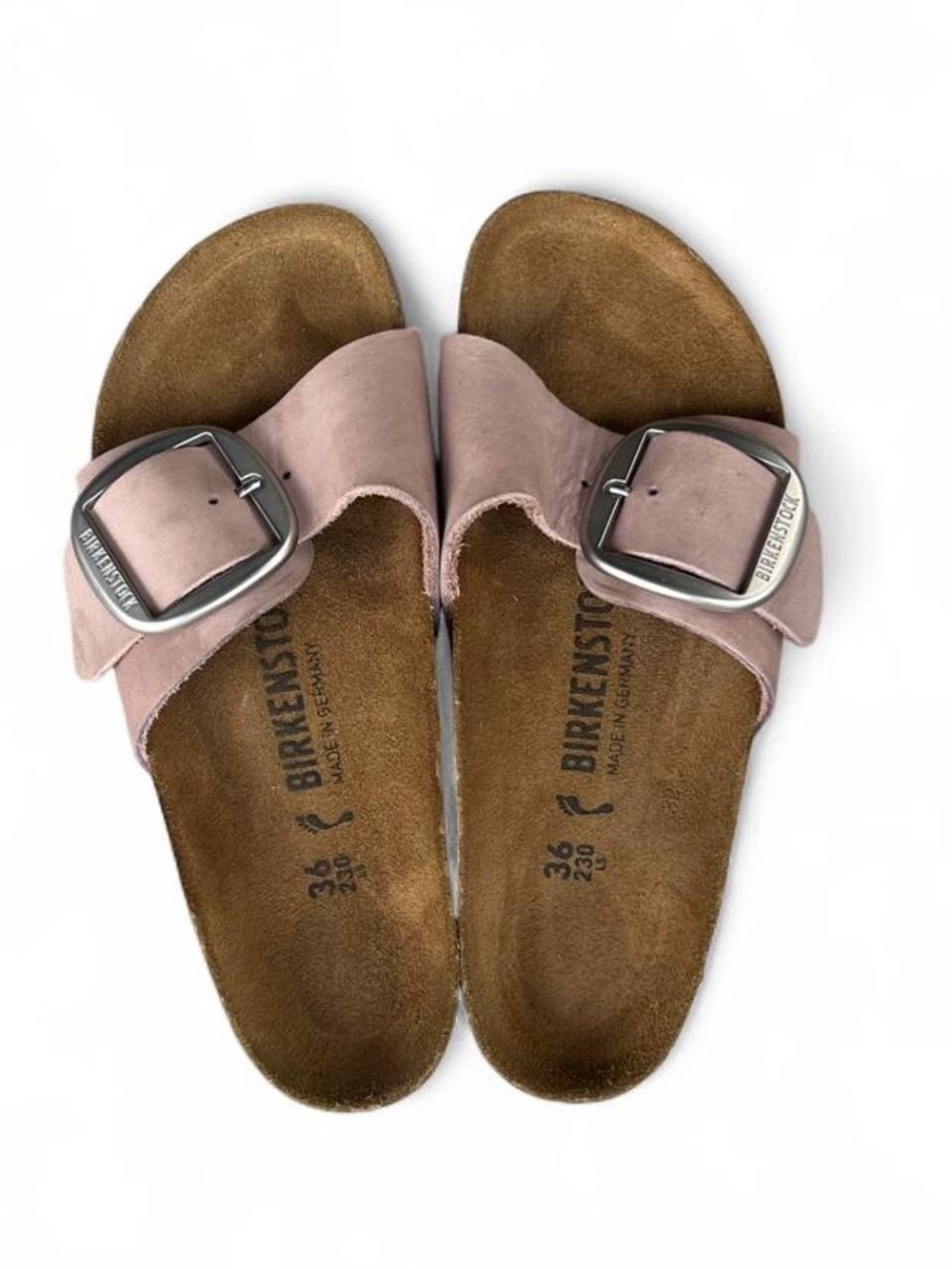 Birkenstock Madrid Big Buckle Old Rose Leather Sandals EU 36 US Women's 5 Narrow